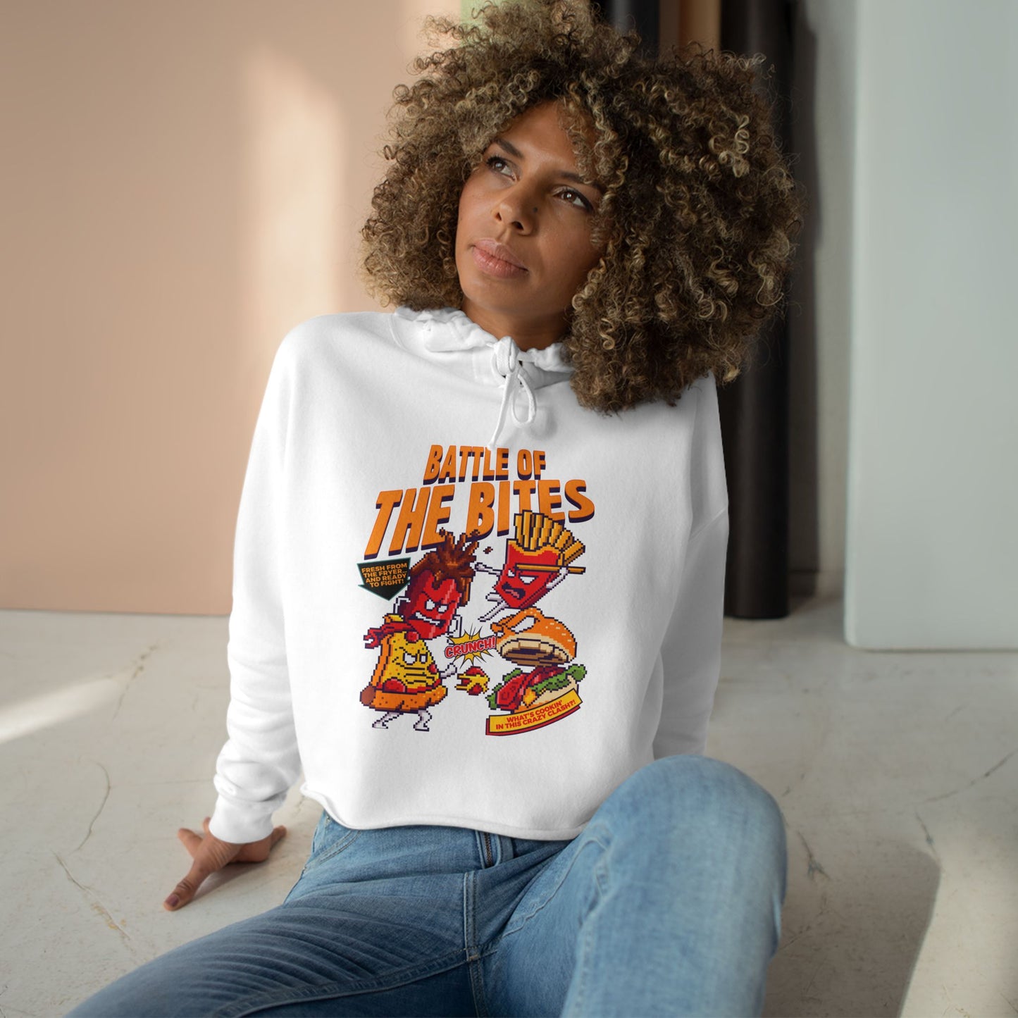 Battle of the Bites Cropped Hoodie