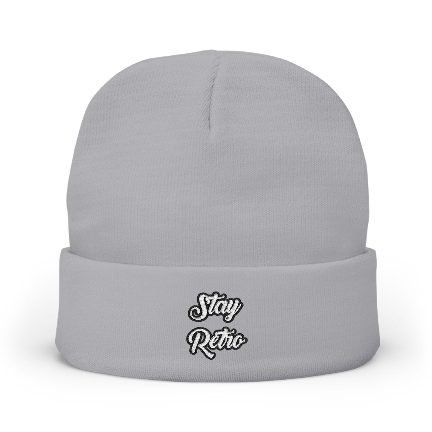 Stay Retro Embroidered Beanie