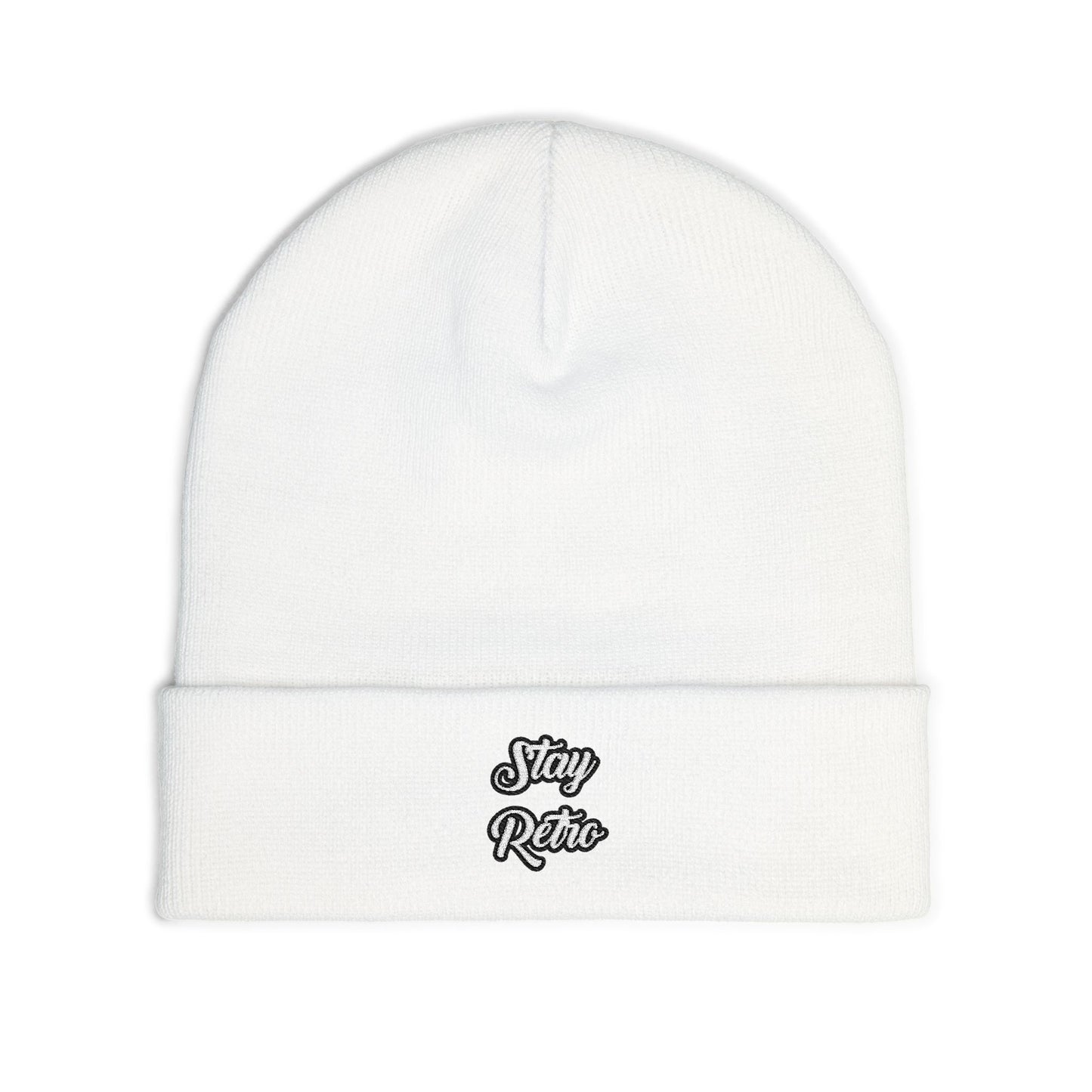 Stay Retro Embroidered Beanie
