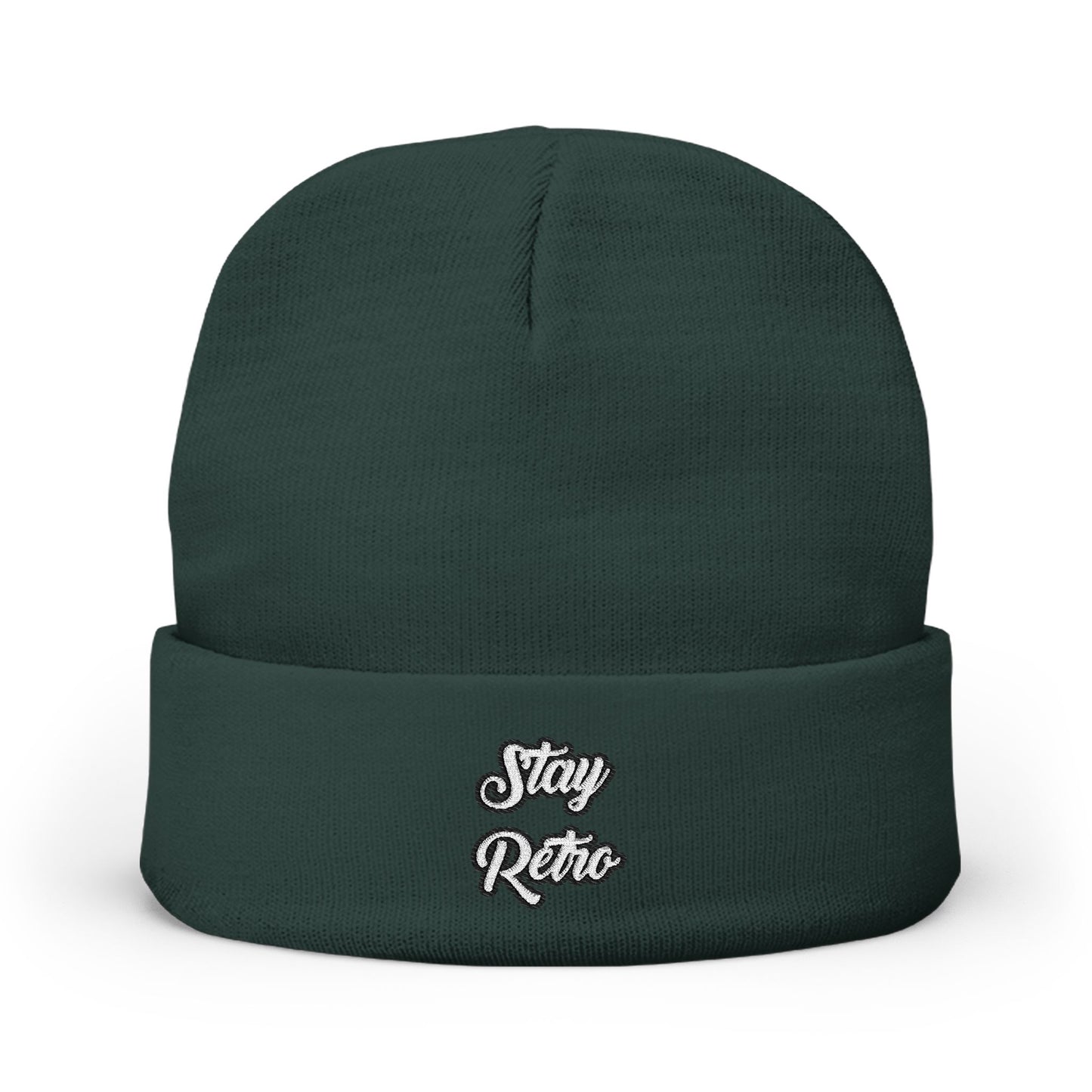 Stay Retro Embroidered Beanie