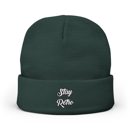 Stay Retro Embroidered Beanie