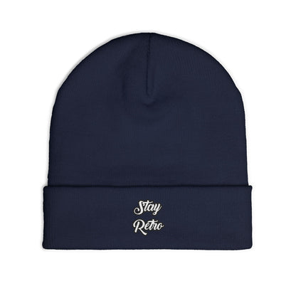 Stay Retro Embroidered Beanie