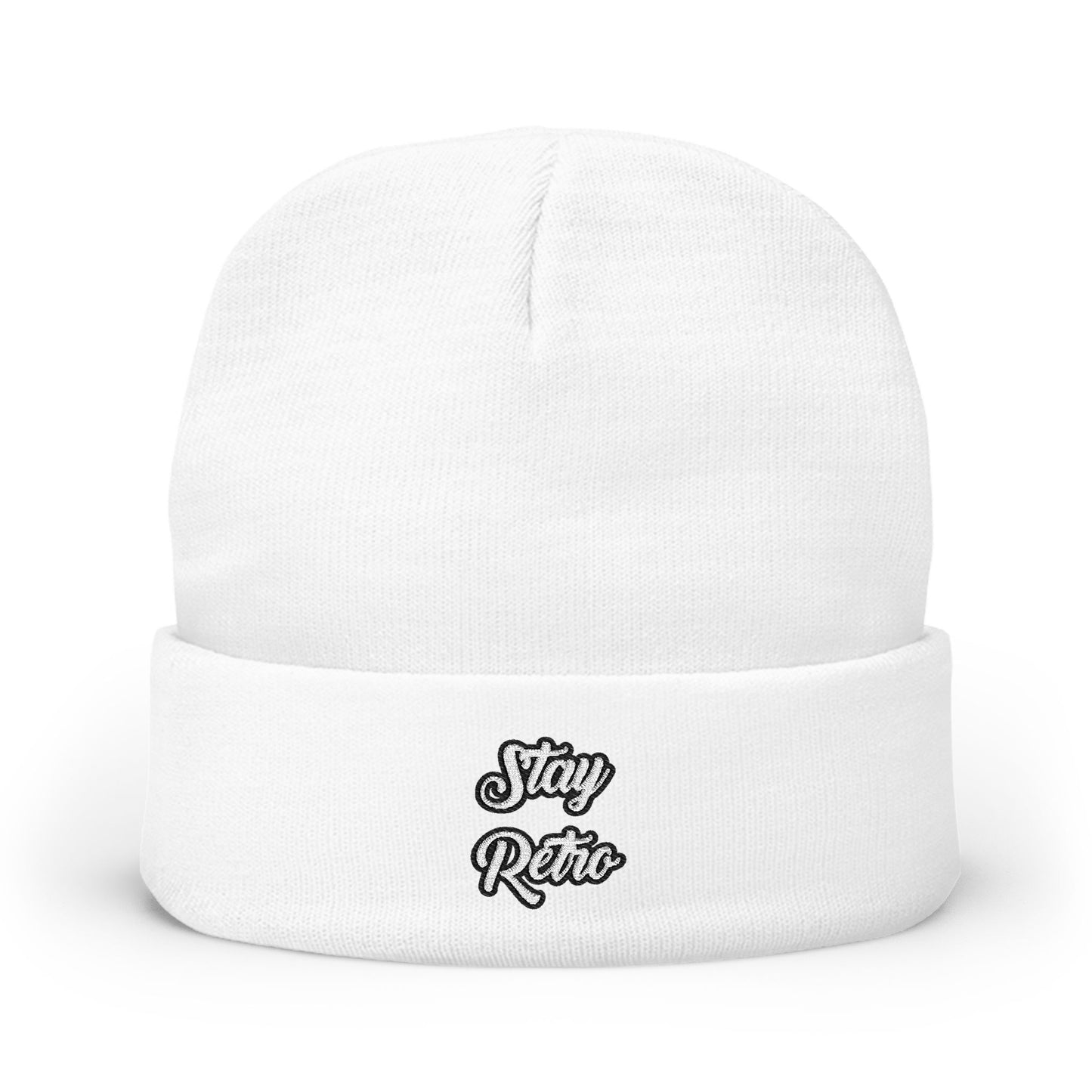 Stay Retro Embroidered Beanie
