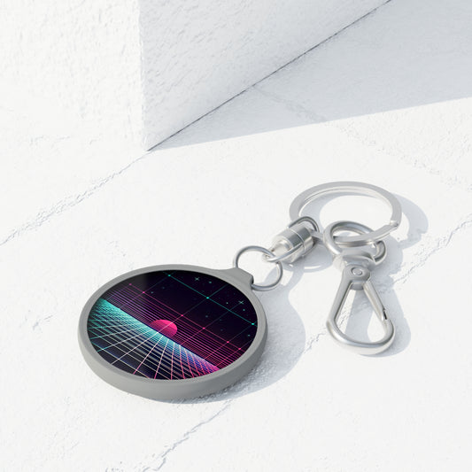 Neon Dreamscape Keyring