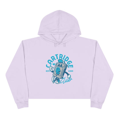 Cartridge Club Cropped Hoodie: Blue Edition
