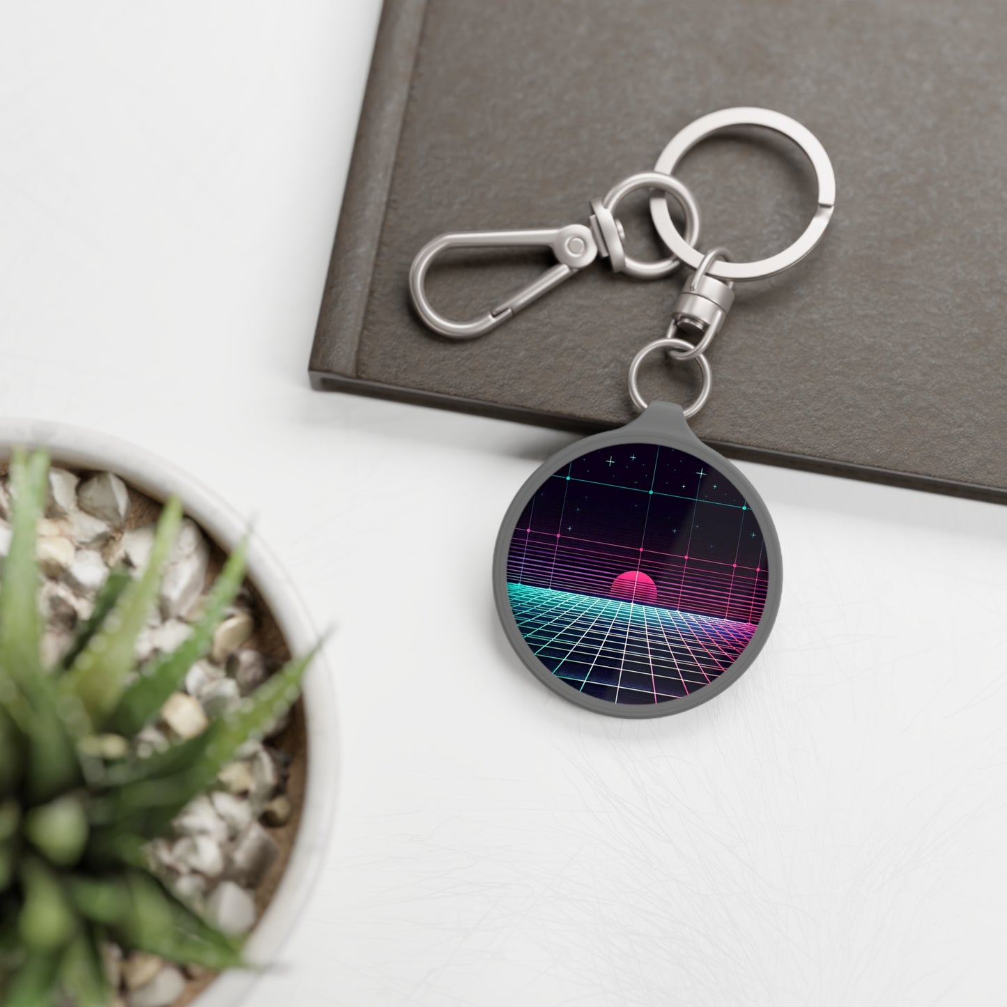 Neon Dreamscape Keyring