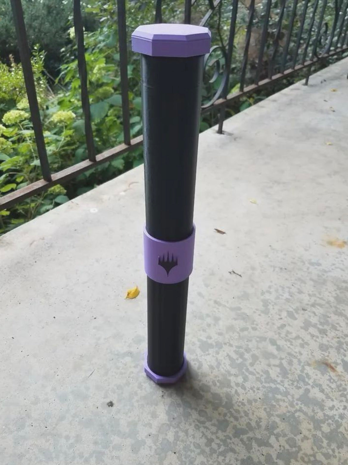 MTG Playmat Tube Holder & Built-In Dice Storage