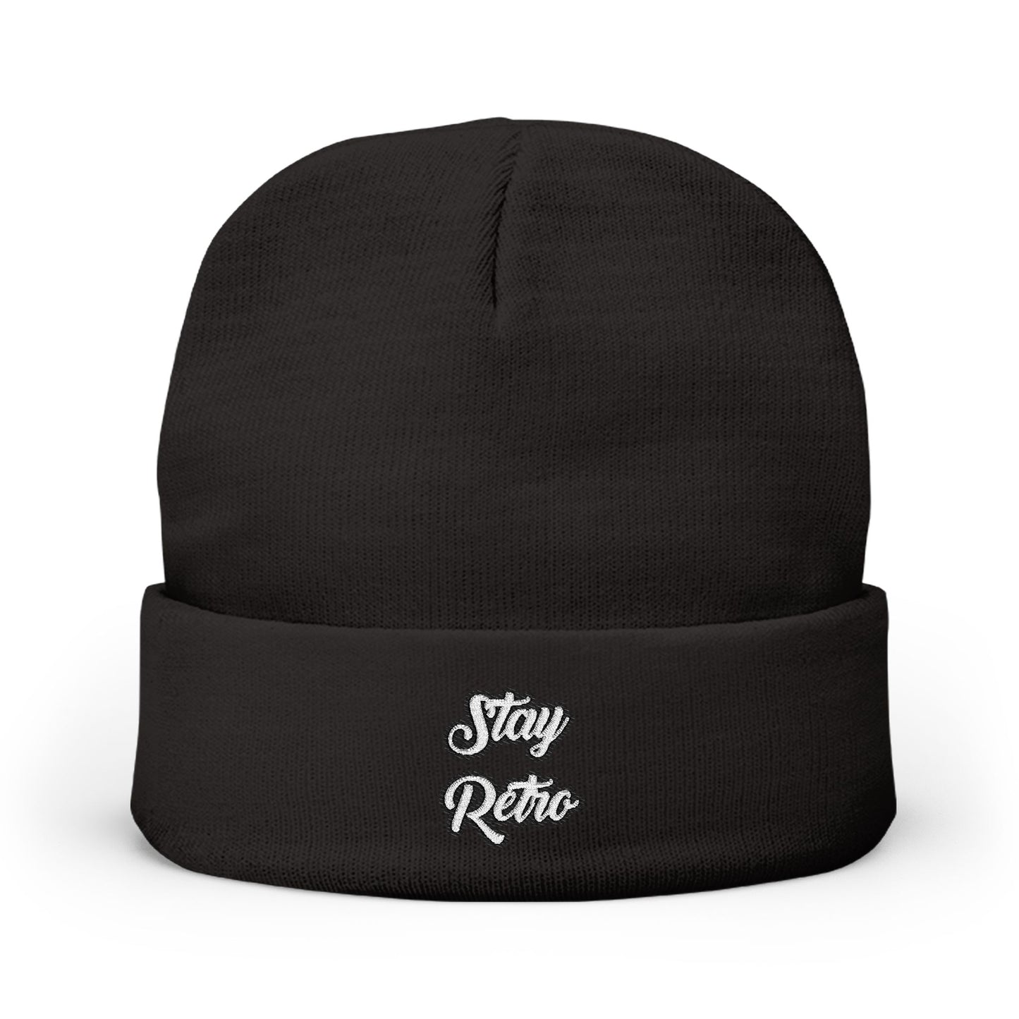 Stay Retro Embroidered Beanie