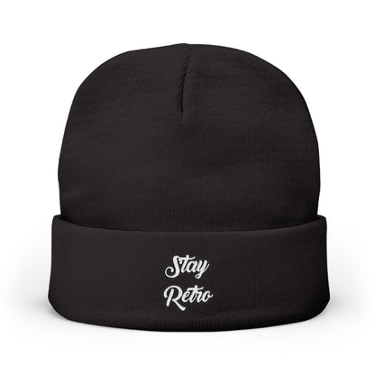 Stay Retro Embroidered Beanie