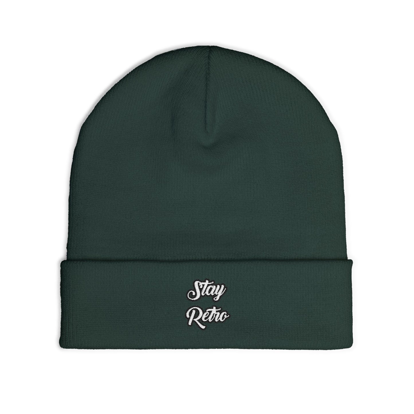 Stay Retro Embroidered Beanie