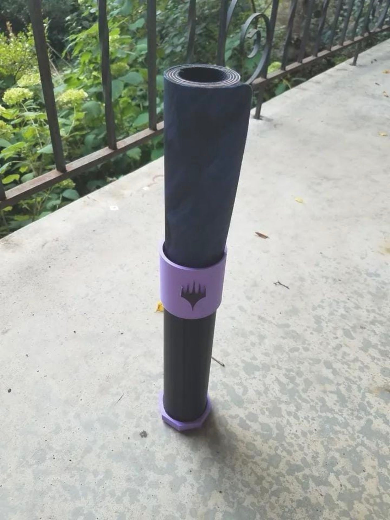 MTG Playmat Tube Holder & Built-In Dice Storage