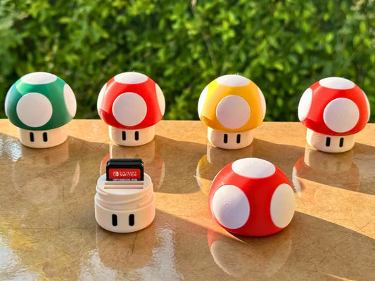 Mushroom Switch Game Case – Holds 4 Cartridges