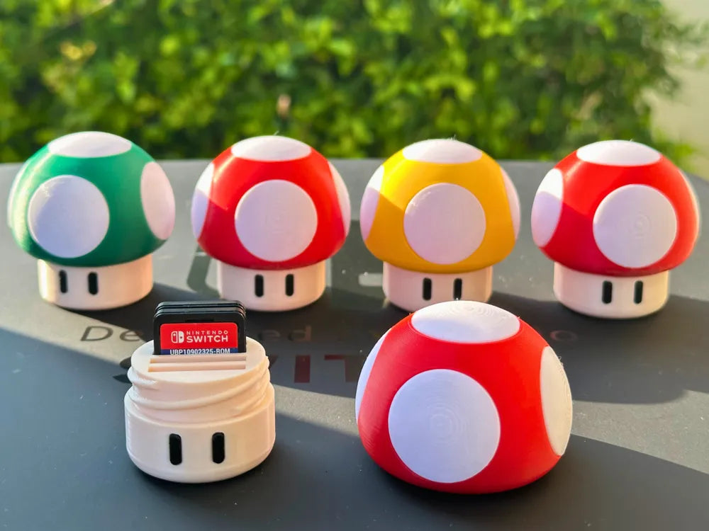 Mushroom Switch Game Case – Holds 4 Cartridges